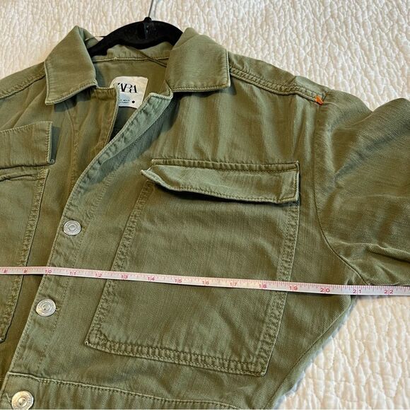 ✨ Zara Safari Utility Playsuit Romper Olive Green XS - Picture 8 of 10
